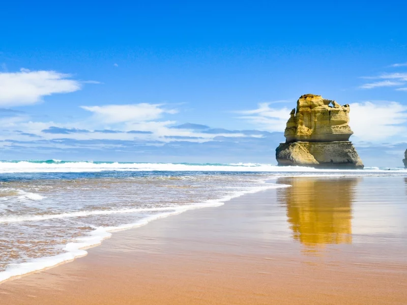 sea, beach, rock, sand