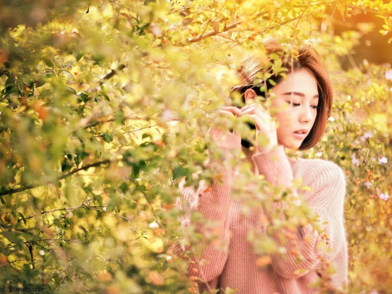 girl, beautiful, nature