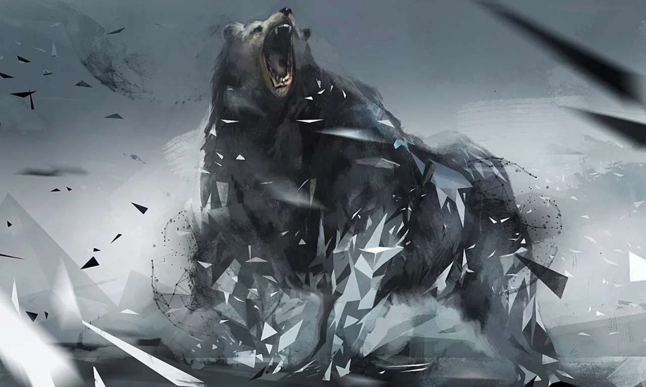bear, 3d, background