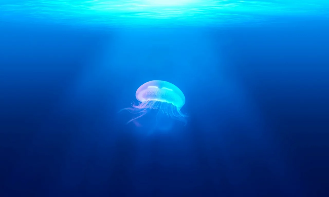jellyfish, underwater
