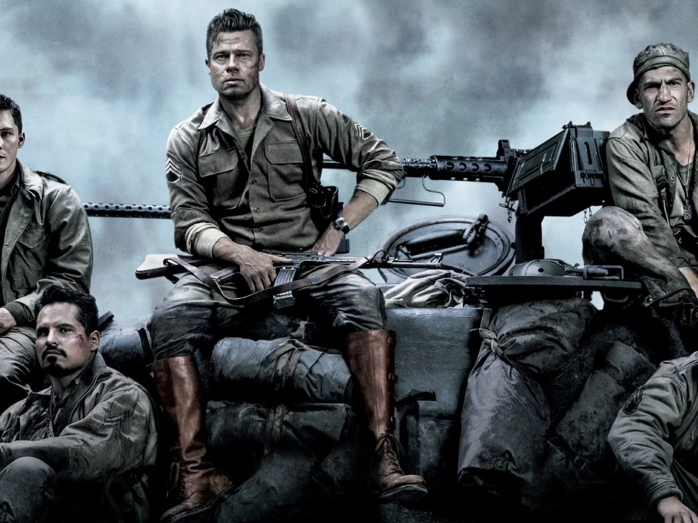fury, main characters, brad pitt, tank
