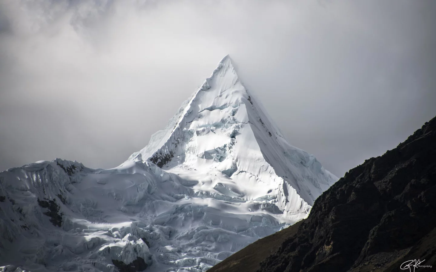 alpamayo, cloud, mountain, world, natural landscape