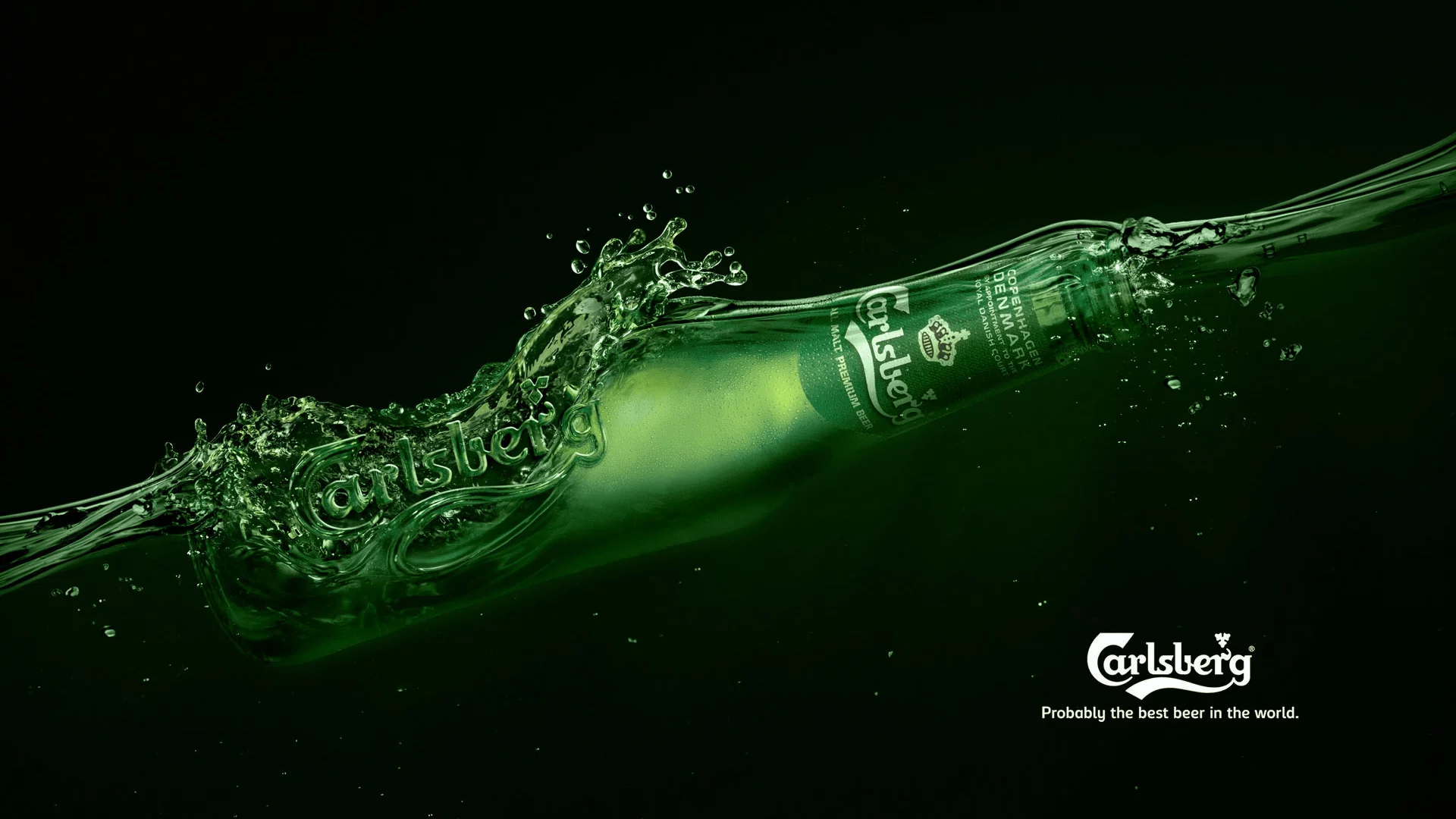 beer, bottle, carlsberg