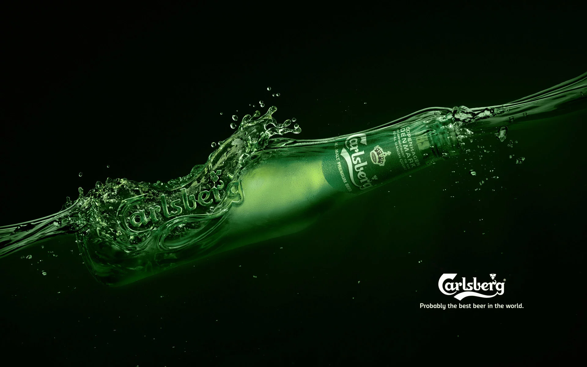 beer, bottle, carlsberg