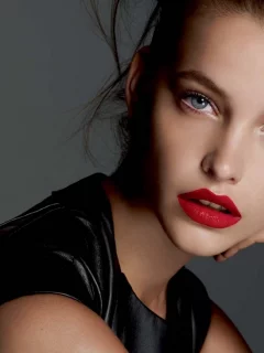 girl, beautiful, red lips