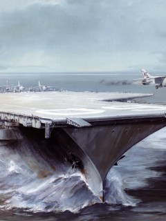 saratoga, aircraft carrier, drawing, art