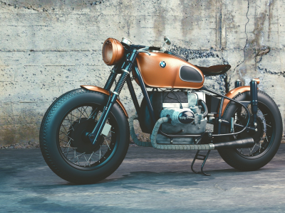 motorcycle, bmw retro