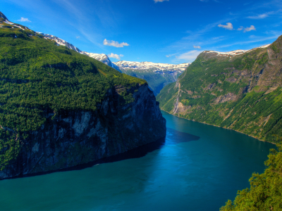 geirangerfjord, forest, geiranger, fjord, norway, mountains