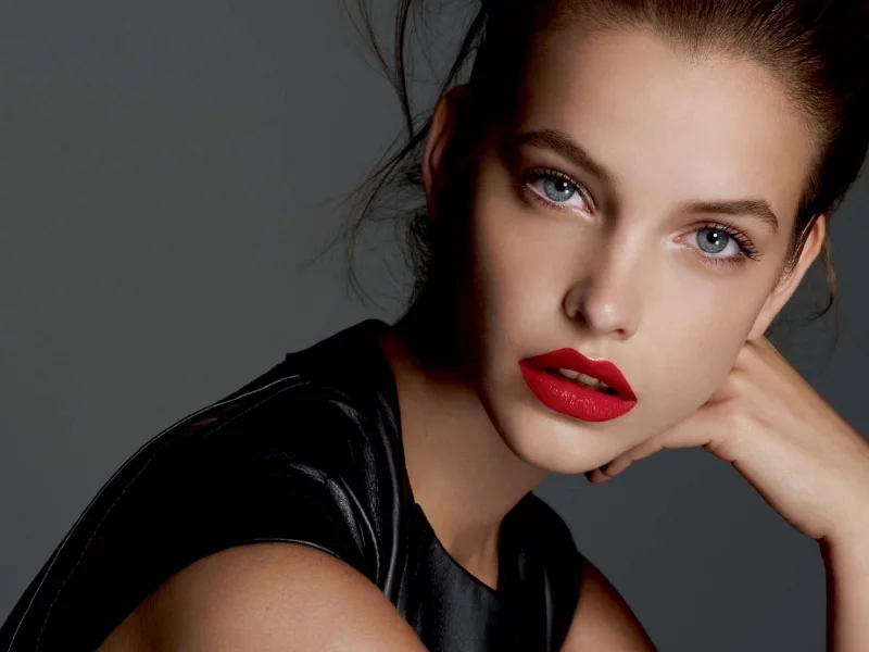 girl, beautiful, red lips