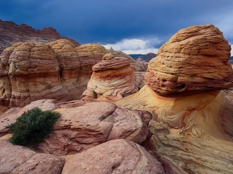 canyon, rocks, sky
