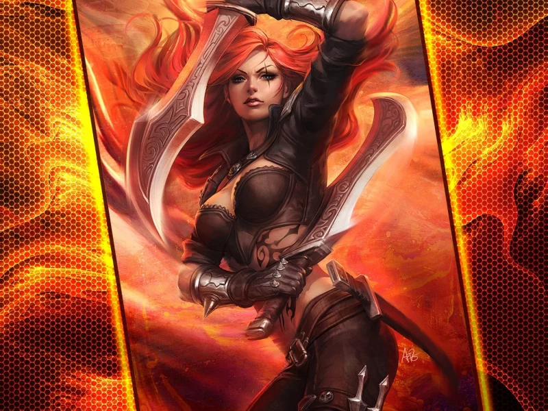 fantasy, girl, warrior, weapon, sword