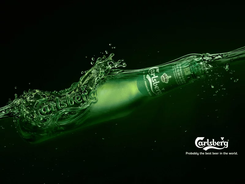 beer, bottle, carlsberg