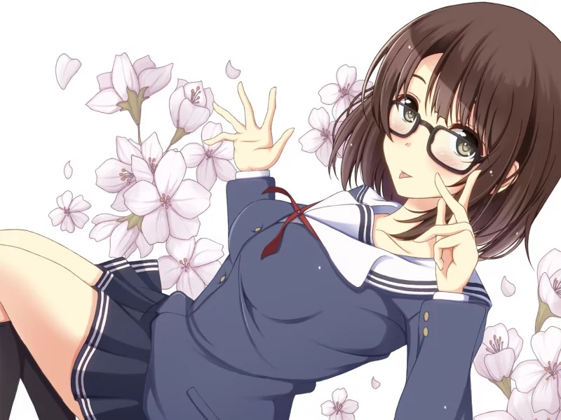 glasses, school uniform, megumi katou, anime girls, anime, saenai heroine no sodatekata
