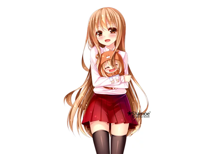 girl, sexy, anime, skirt, stockings