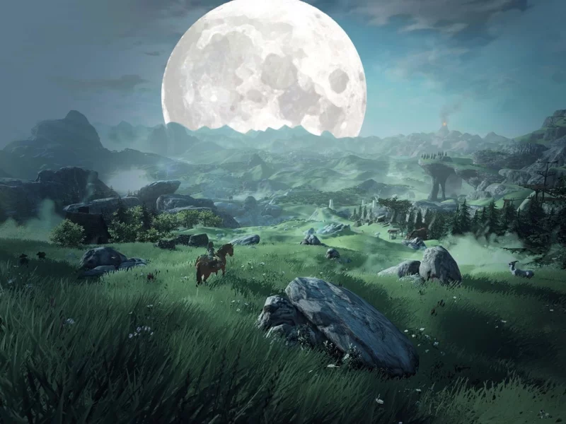 fantasy art, landscape, rock