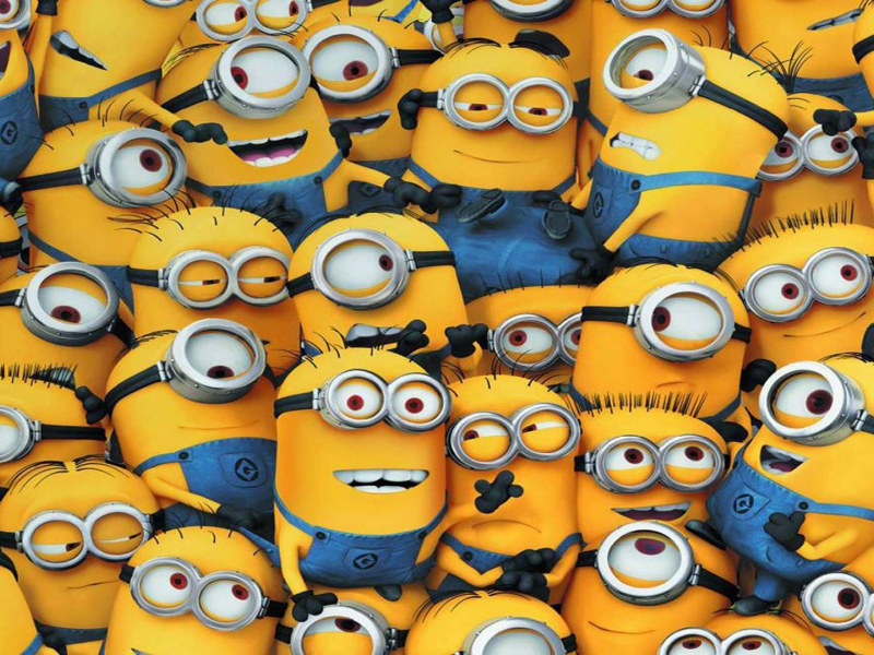 background, minions