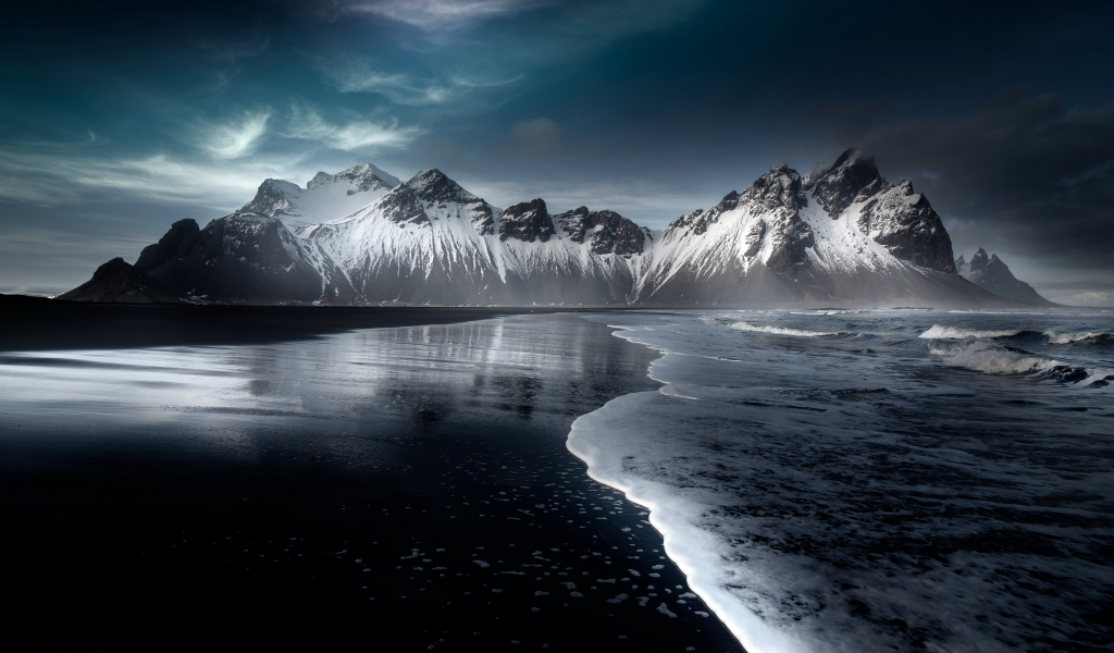 vestrahorn, stokksnes, krossanes, fjall, mountain