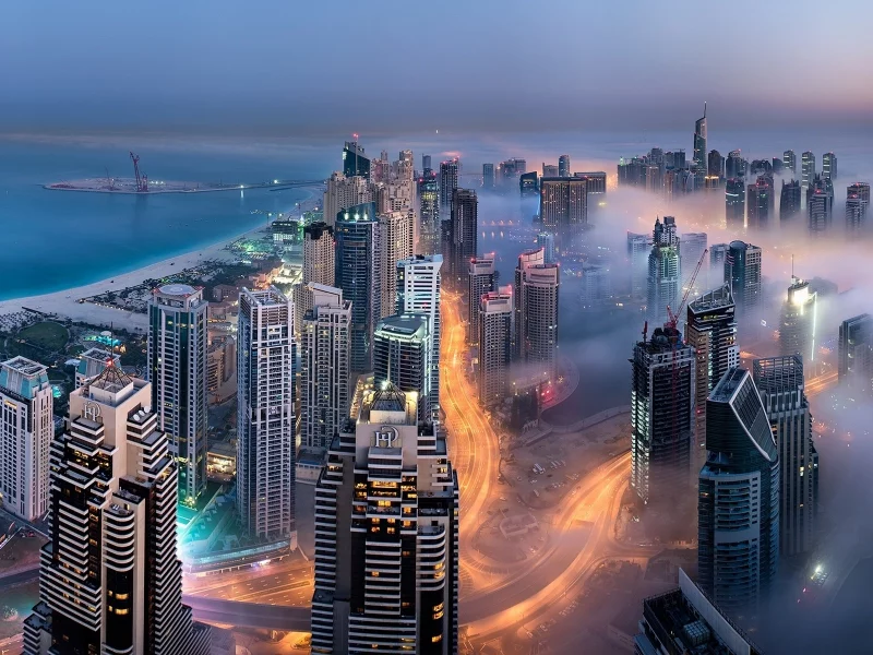 bay, building, dubai, landscape