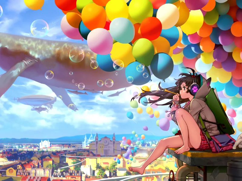 anime, sleeve, fun, happy, leisure, photo, splash