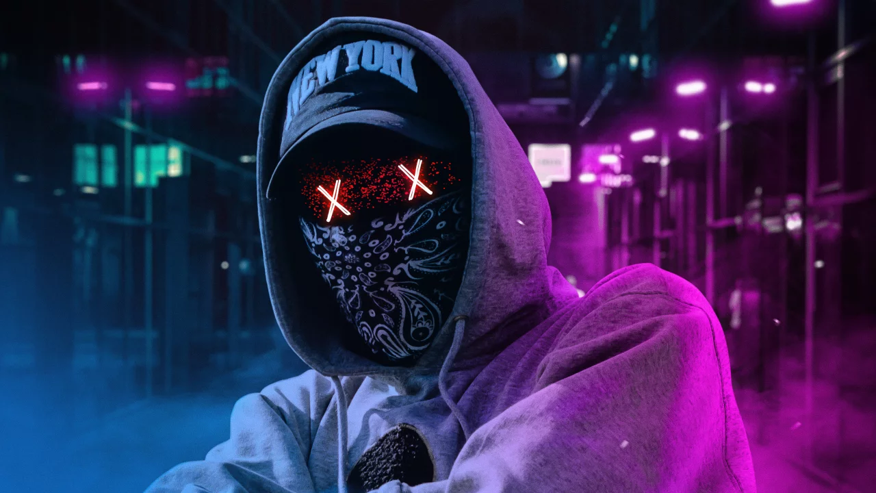 neon mask