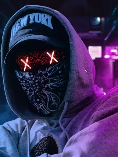 neon mask