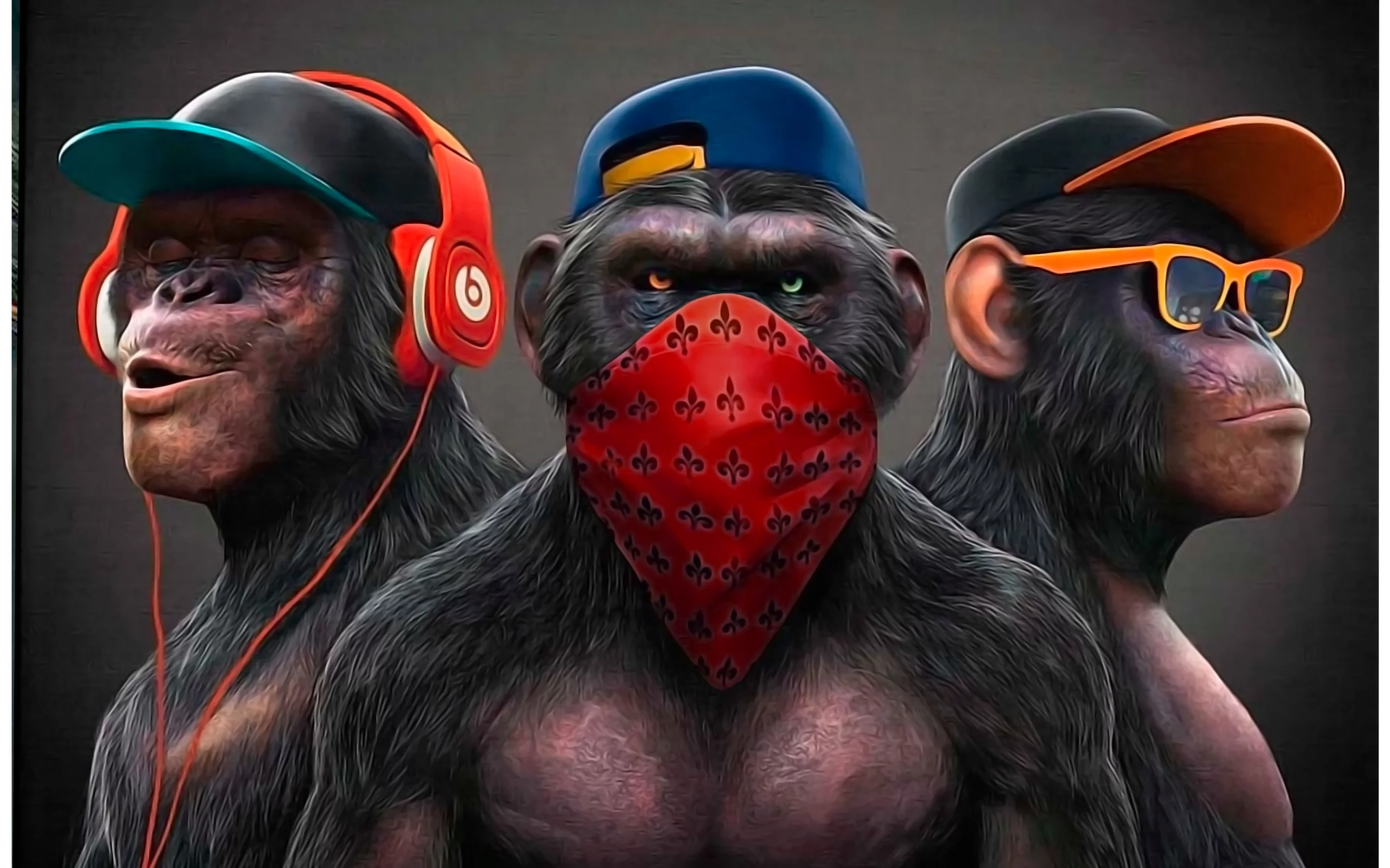 art, monkey, see nothing, hear nothing, say nothing