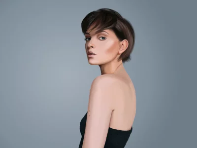 women, model, digital, art, drawing, illustration, portrait