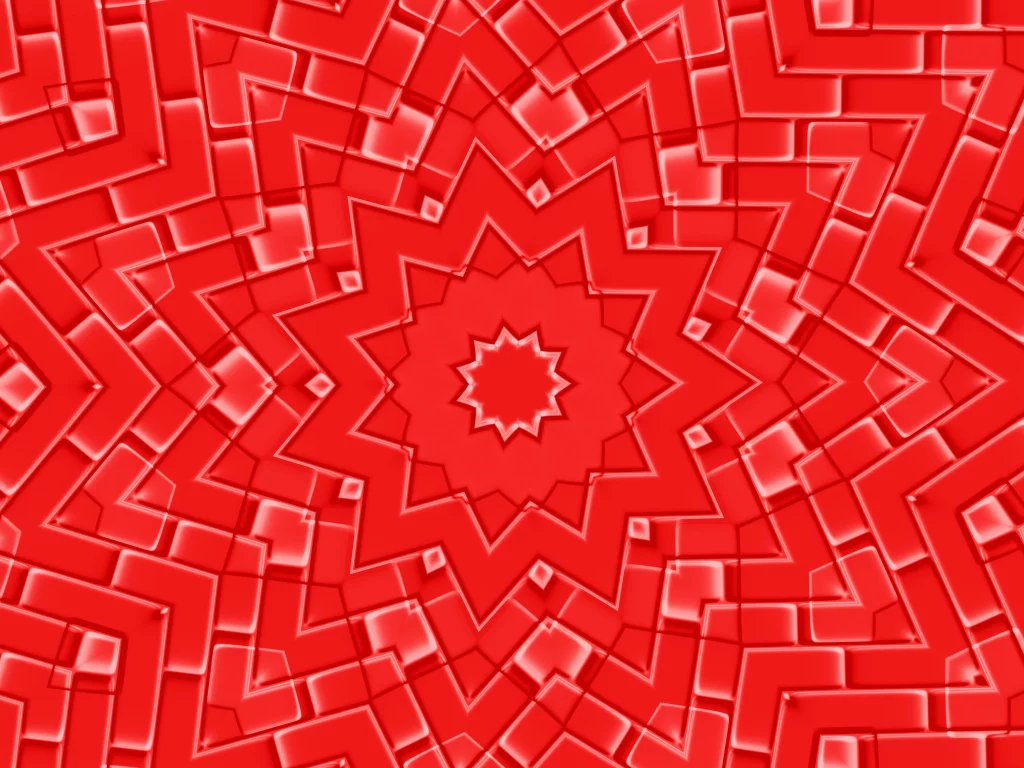 Abstract illustration with red stars