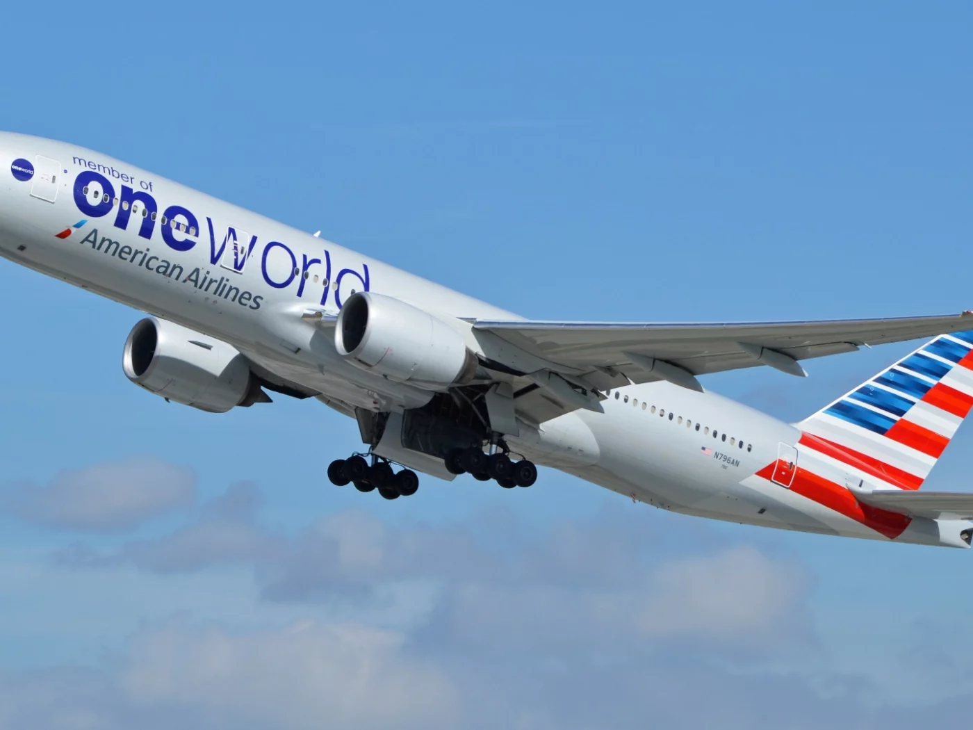 Airliner Boeing 777 of American Airlines