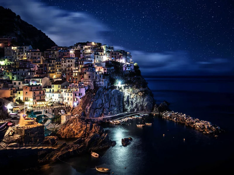 Cityscape of Maranola, Italy
