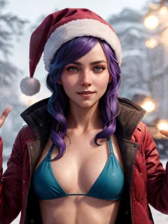 Новогодняя девушка