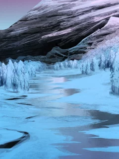 Зимний ручей