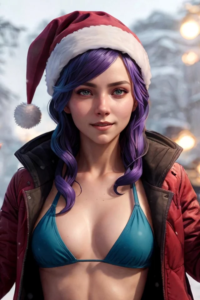 Новогодняя девушка