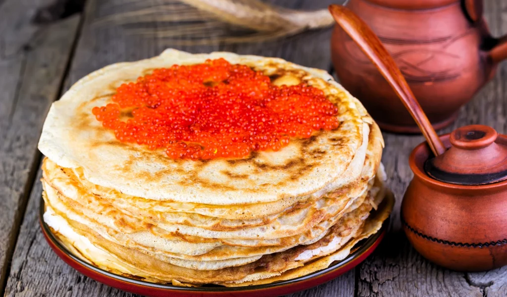 Блины с икрой
