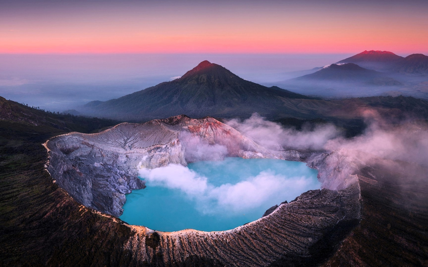 Ijen Crater Lake,Java,Indonesia