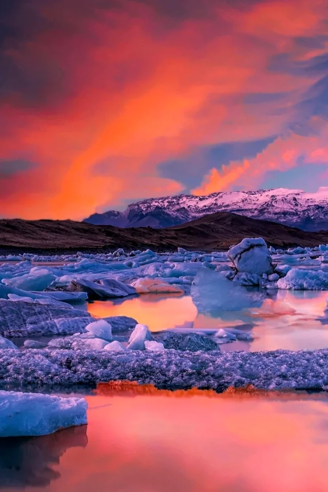 Jokulsarion Lagoon, Coast Of Iceland