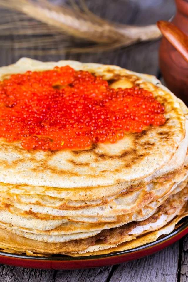 Блины с икрой