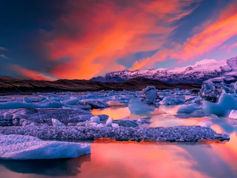 Jokulsarion Lagoon, Coast Of Iceland
