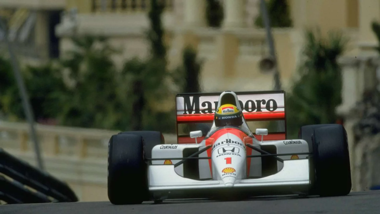 McLaren Honda MP4-7 1992. Monaco