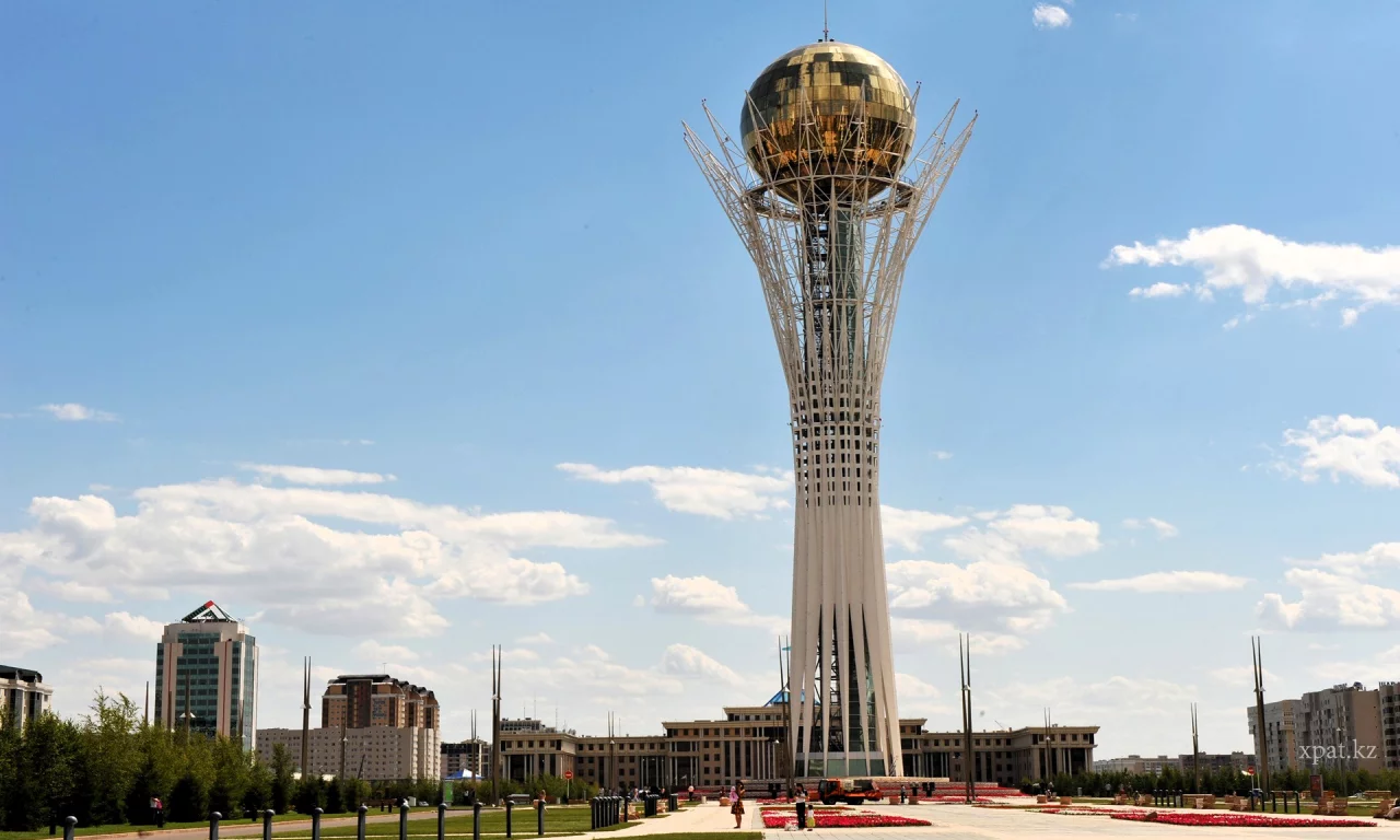 Baiterek - high observation tower in the city of Astana