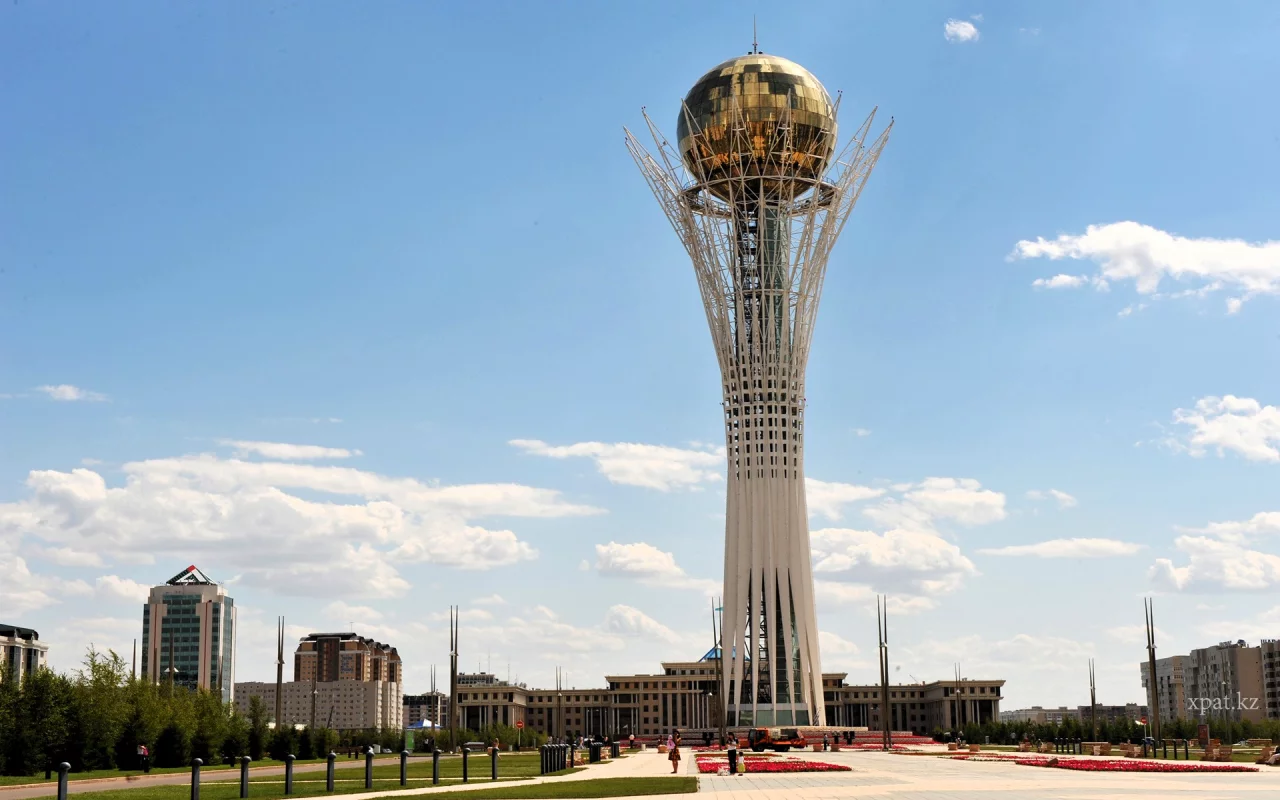 Baiterek - high observation tower in the city of Astana