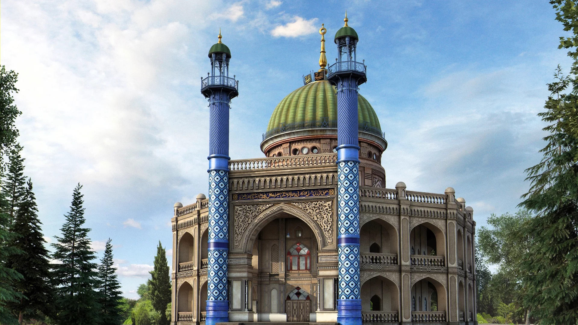 Baha i Temple in Ashgabat