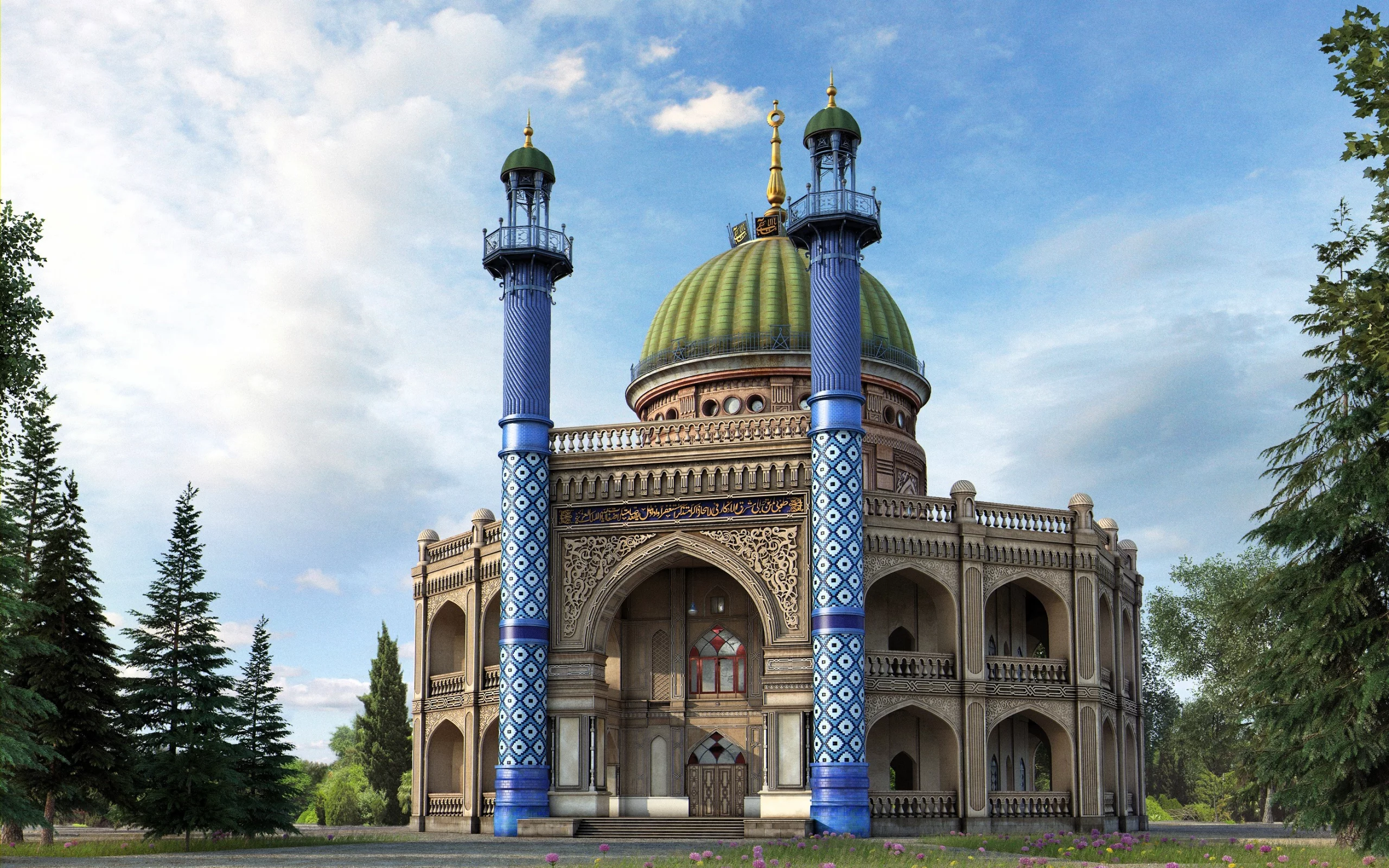 Baha i Temple in Ashgabat