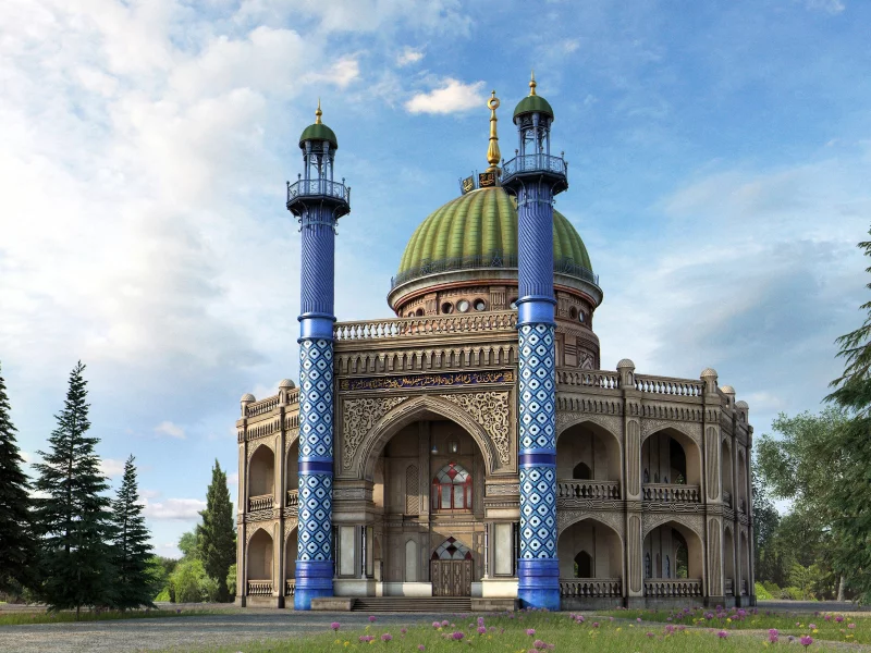 Baha i Temple in Ashgabat