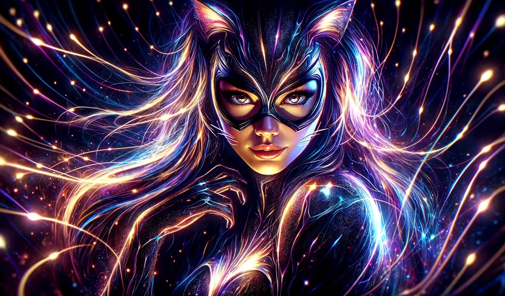 женщина кошка