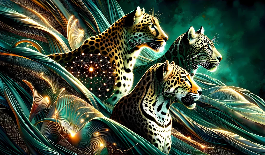 леопарды