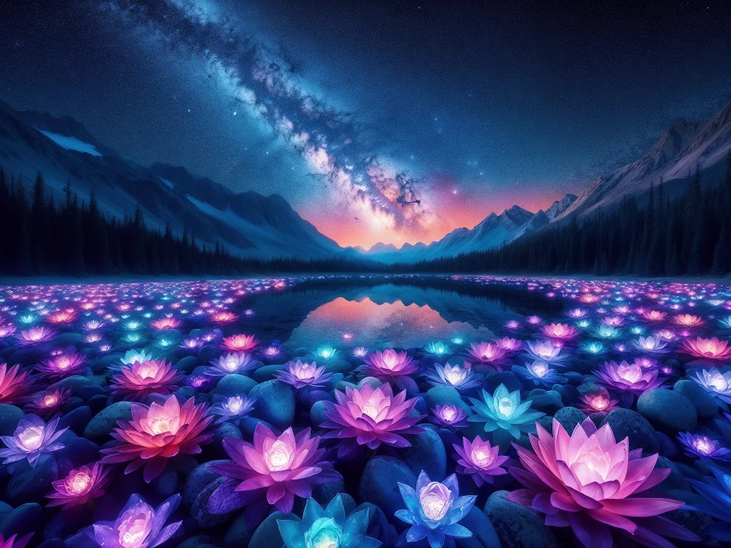 горное озеро