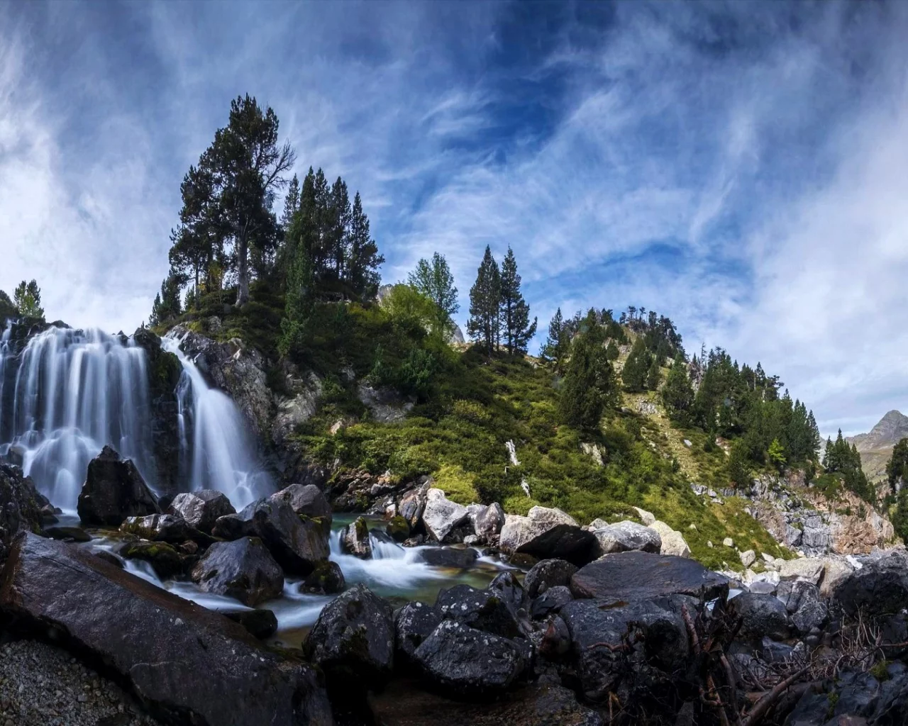 Aigualluts Waterfall, Aragon, Spain