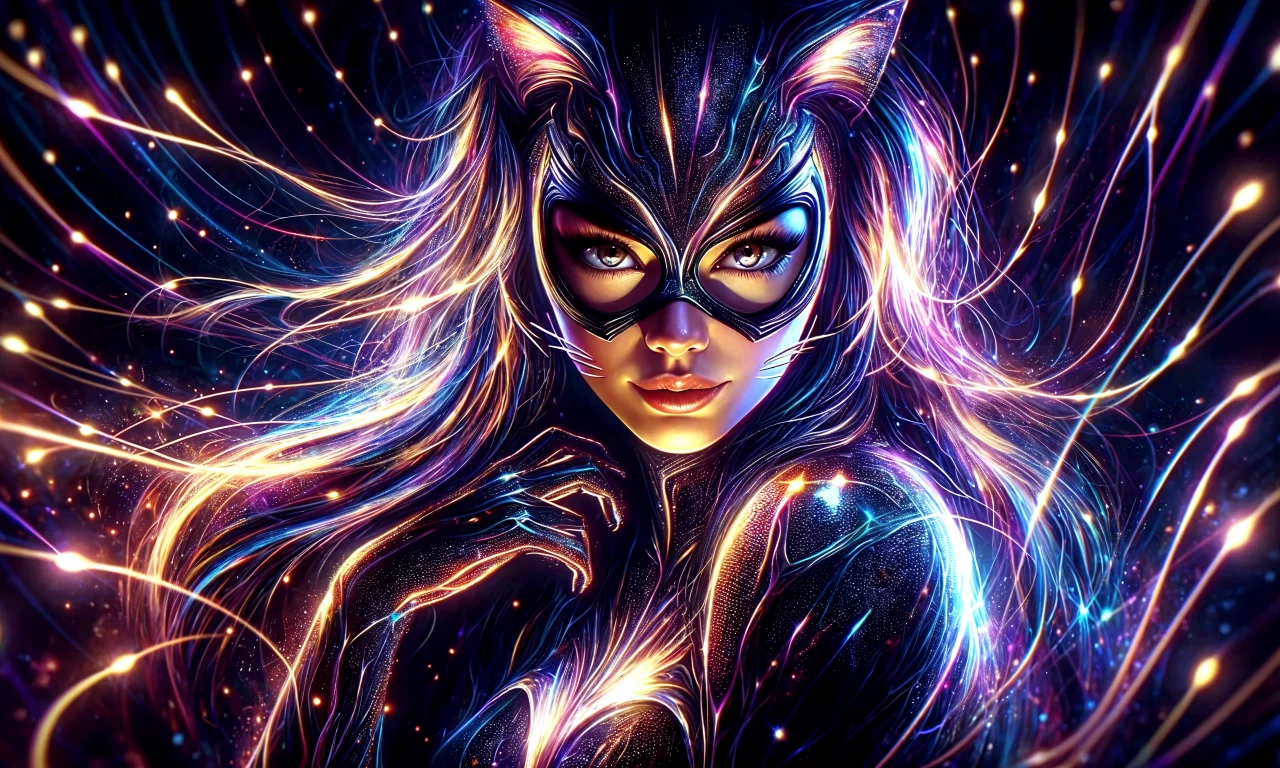 женщина кошка