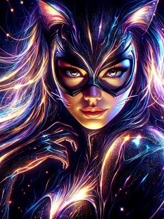 женщина кошка